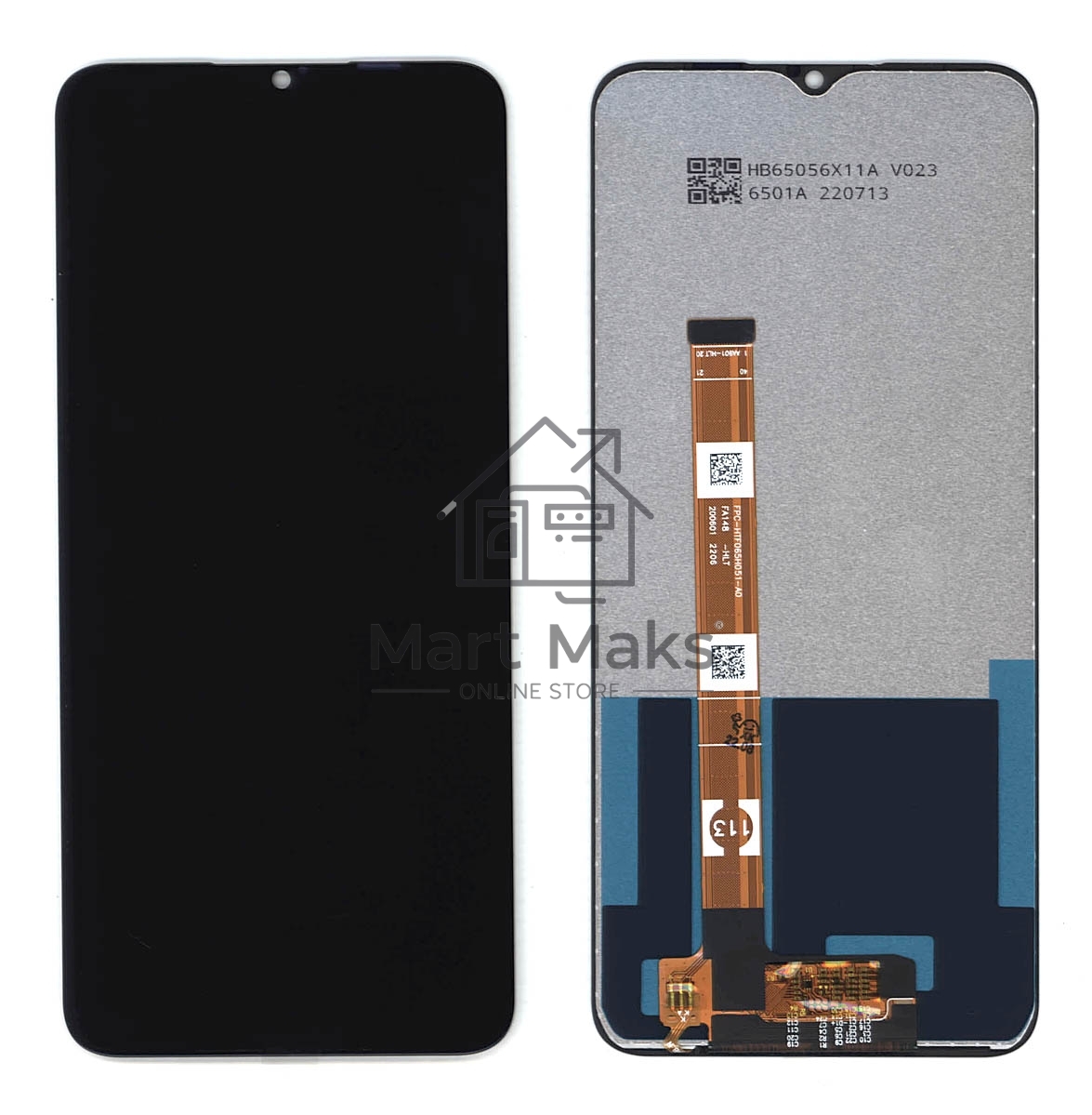 Дисплей для Realme C25 черный