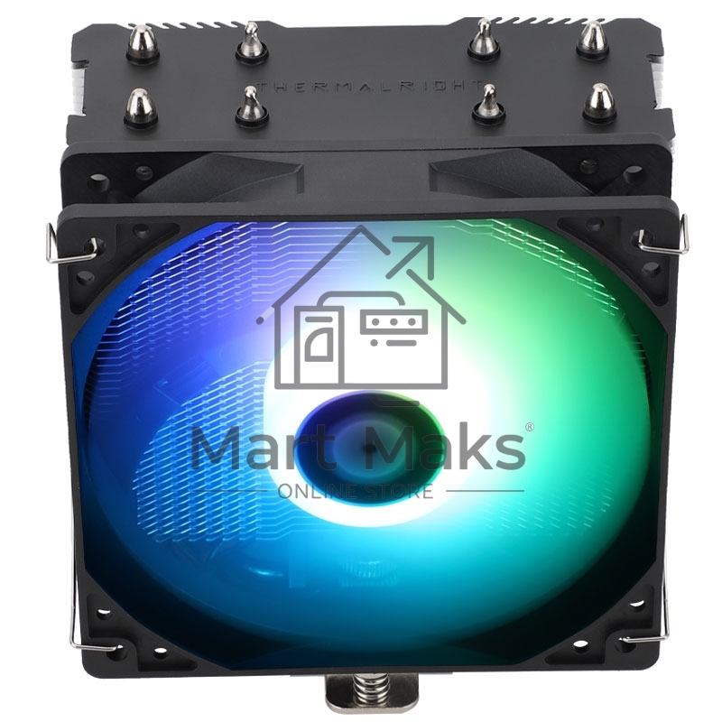 Кулер для процессора Thermalright Assassin X 120 Refined SE Argb LGA1700 (4-pin PWM, 148mm, Ni/Cu, 4x6mm, ARGB, 1x120mm, 66.17CFM, 25.6dBA, 1550RPM, S: 1700, silver, black)