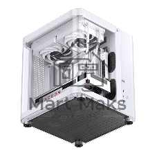Компьютерный корпус без блока питания JONSBO TK-1, Mini-Tower, TG, no fan, 1xUSB-A 3.2 + 1xUSB-C 3.2, mATX, mITX White