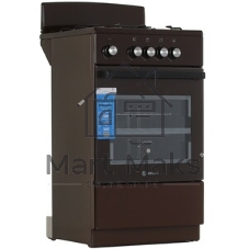 Плита газовая De Luxe 5040.48Г (Щ) 014 коричневый, конфорок 4 шт, духовка 46 л, 50 см x 85 см x 50 см