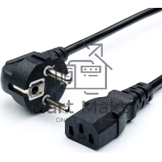 Кабель питания GoPower евровилка CEE 7/7-C13 1.8м ПВХ 0.75мм черный (1/10/160)