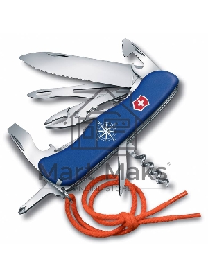 Нож перочинный Victorinox Skipper 0.9093.2WS с фиксатором лезвия 18 функций со шнурком синий