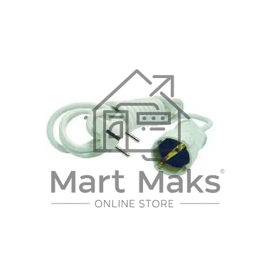 Удлинитель MAKEL 10005 1 гн 3 м с\з бел.