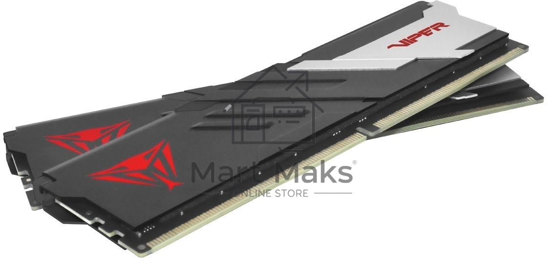 Оперативная память Patriot Viper Venom, DDR5, 64GB (2x32GB), 6000MHz, CL36, DIMM, с радиаторами, черный