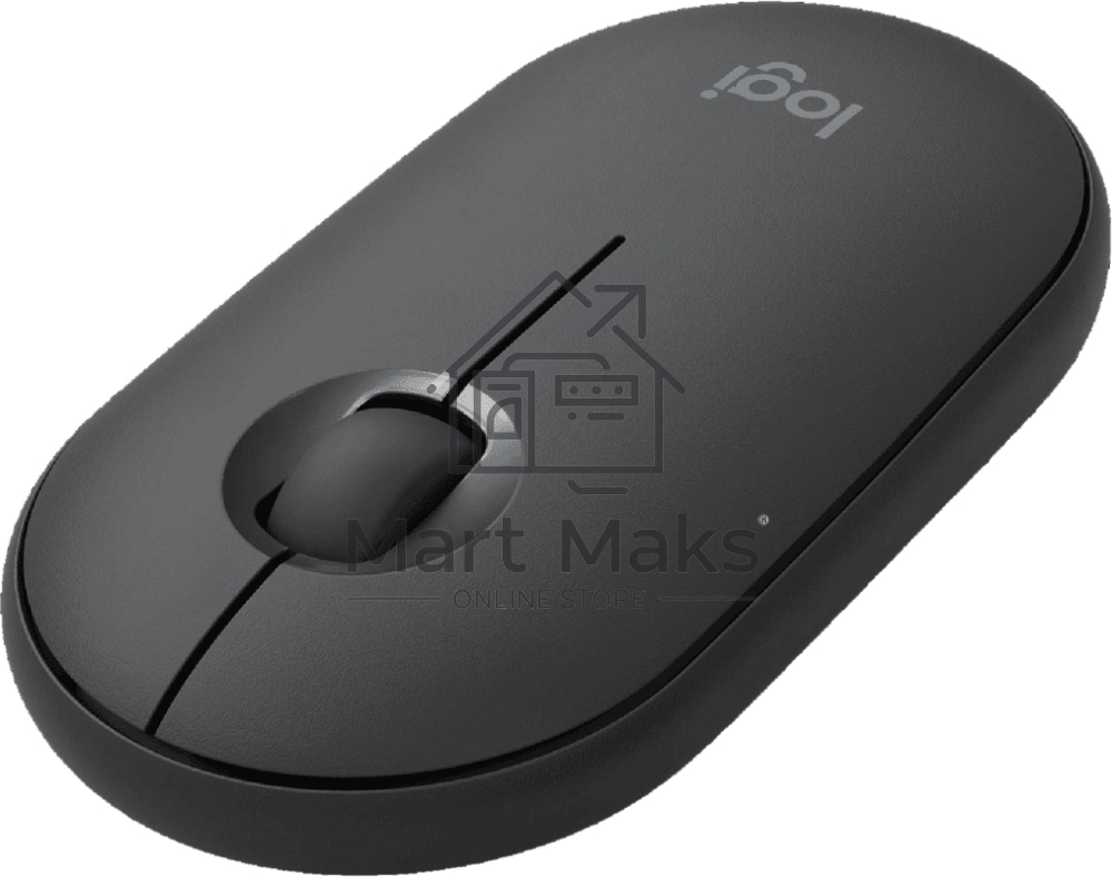 Мышь беспроводная Logitech Pebble M350 графитовый, 1000 dpi, радиоканал, Bluetooth, USB, кнопки - 3