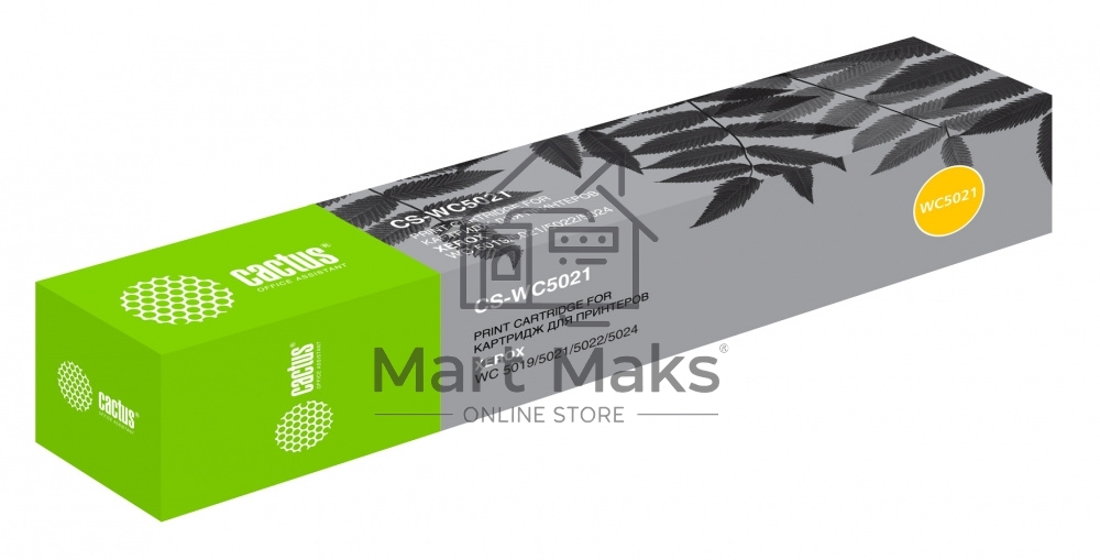 Картридж лазерный Cactus CS-WC5021 (006R01573) черный (9000 стр.) для Xerox WorkCentre 5019/5021/5022/5024