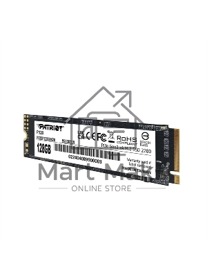 Накопитель SSD Patriot P320, 128Gb, PCIe 3.0 x4, M.2 2280, NVMe, R/W 1600/1000
