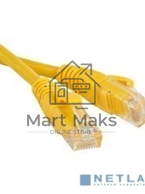 Патч-корд Hyperline U/UTP, Cat.6, LSZH, 1 м, желтый PC-LPM-UTP-RJ45-RJ45-C6-1M-LSZH-YL