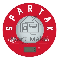 Весы кухонные BQ KS1007 Spartak, красный/рисунок
