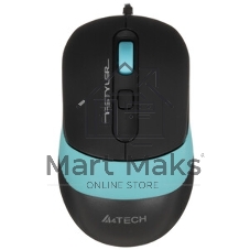 Мышь проводная A4Tech Fstyler FM10 белый/серый, 1600 dpi, USB, кнопки - 4