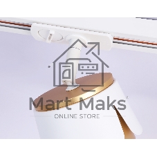 Трековый однофазный светильник Ambrella light GL5343 WH/GD белый/золото GX53 D100*66