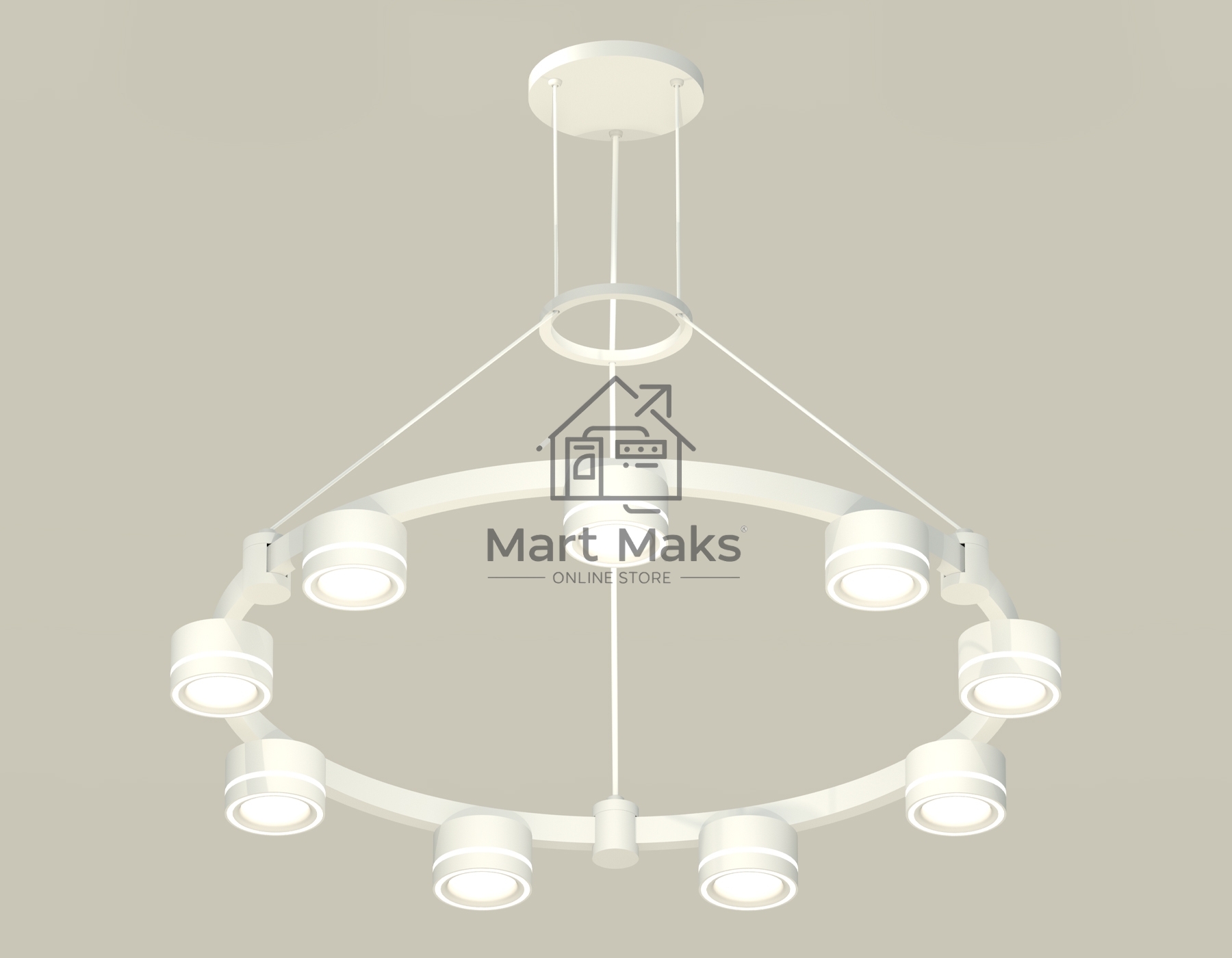 Светильник Ambrella light XR92031901/9 SWH/FR белый песок/белый матовый GX53 (A9203, C9241, N8433)