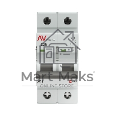 Выключатель автоматический Averes AV-6 2P 25A (C) 6kA