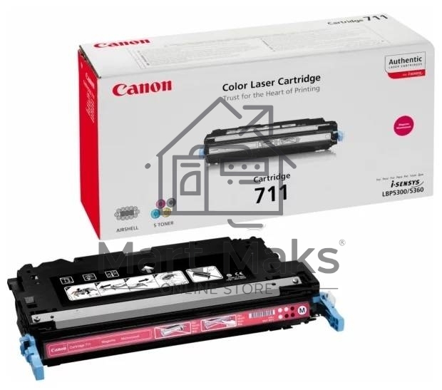 Картридж лазерный Canon 711M (1658B002) пурпурный, 6000 стр., для LBP5300/5360