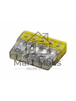 Клемма 5х(0.5-2.5мм) 5-х проводн. для распред. короб. (с контактн. пастой 