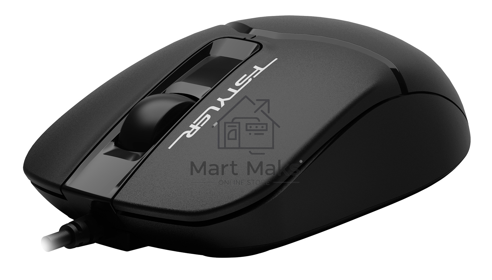 Мышь проводная A4Tech Fstyler FM12 черный, 1200 dpi, USB, кнопки - 3