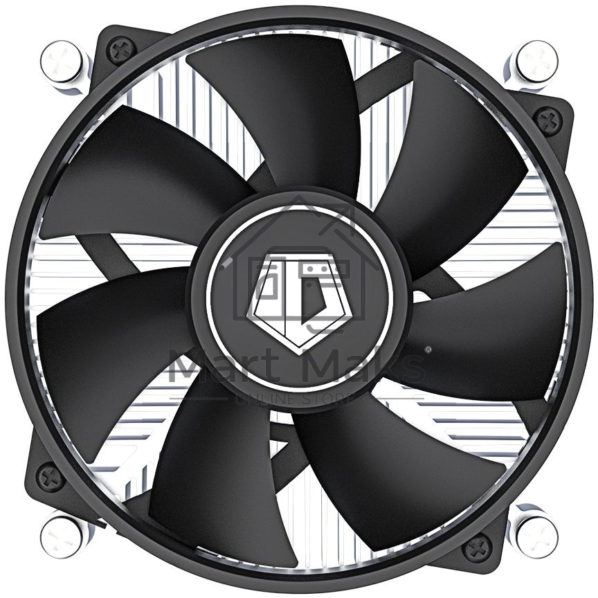 Кулер ID-COOLING DK-19 PWM серебристый/черный 92мм алюминий 2200rpm 26db 4-pin 95W 55мм