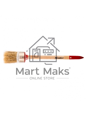 Кисть круглая MTX 82044 Профи №6 30 мм, натуральная щетина, деревянная рукоятка