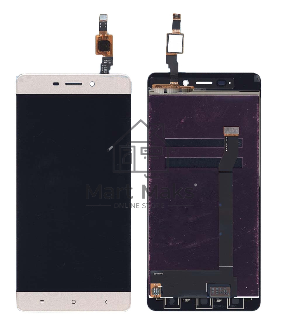 Дисплей для Xiaomi Redmi 4 золотой