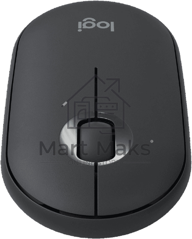 Мышь беспроводная Logitech Pebble M350 графитовый, 1000 dpi, радиоканал, Bluetooth, USB, кнопки - 3