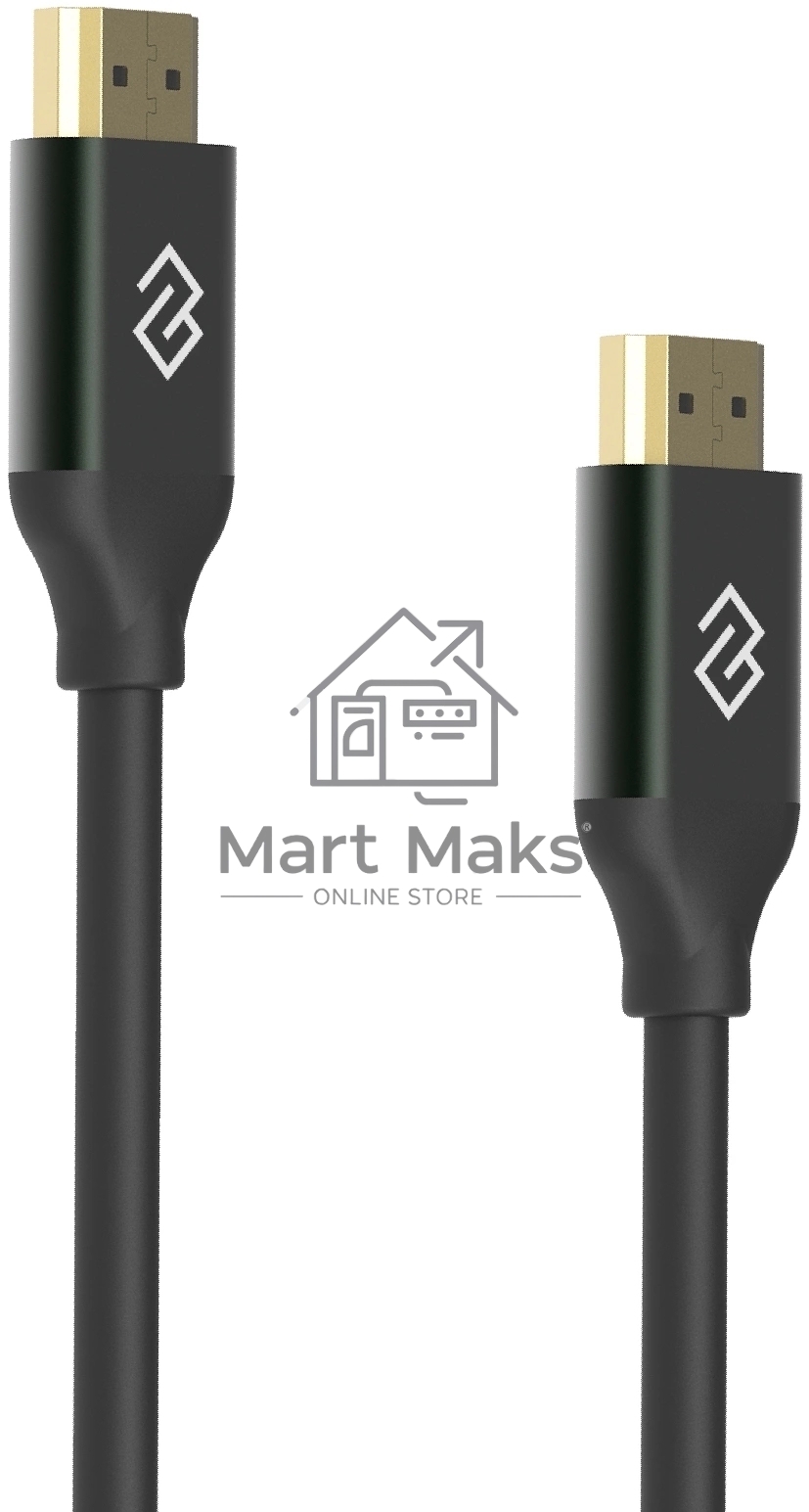Кабель аудио-видео Digma HDMI (m)/HDMI (m) 2м. феррит.кольца позолоч.конт. черный (D-HDMI-V2.1-2M)