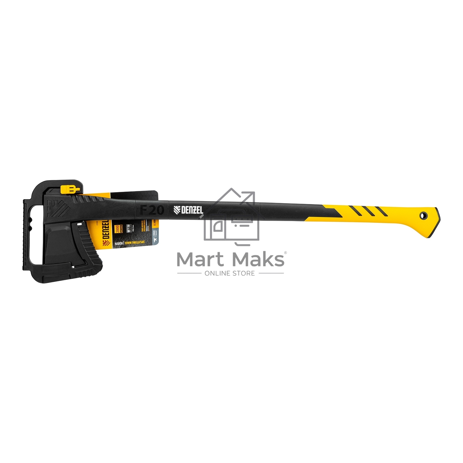 Колун Denzel F20, 2800 гр, двухкомпонентная рукоятка, 920 мм