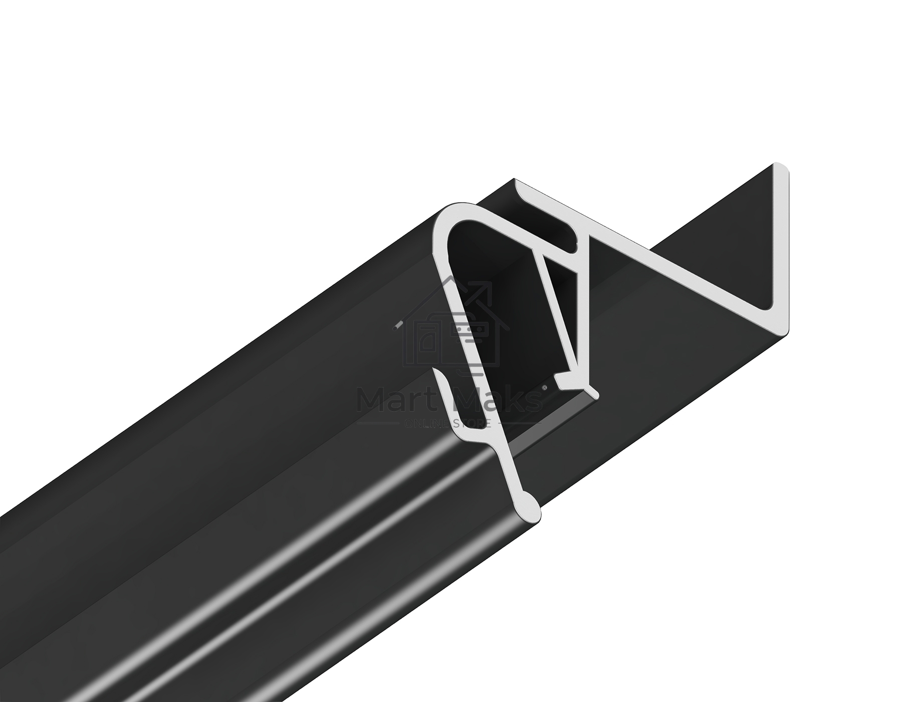 Алюминиевый профиль Ambrella light GP4100BK черный 2000*26*34