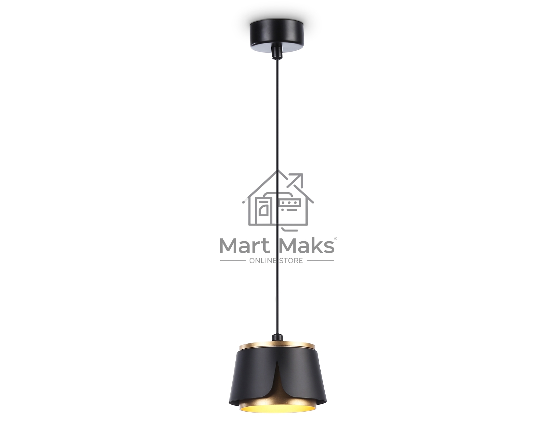 Светильник Ambrella light TN71247 BK/GD черный/золото GX53 D100*1090