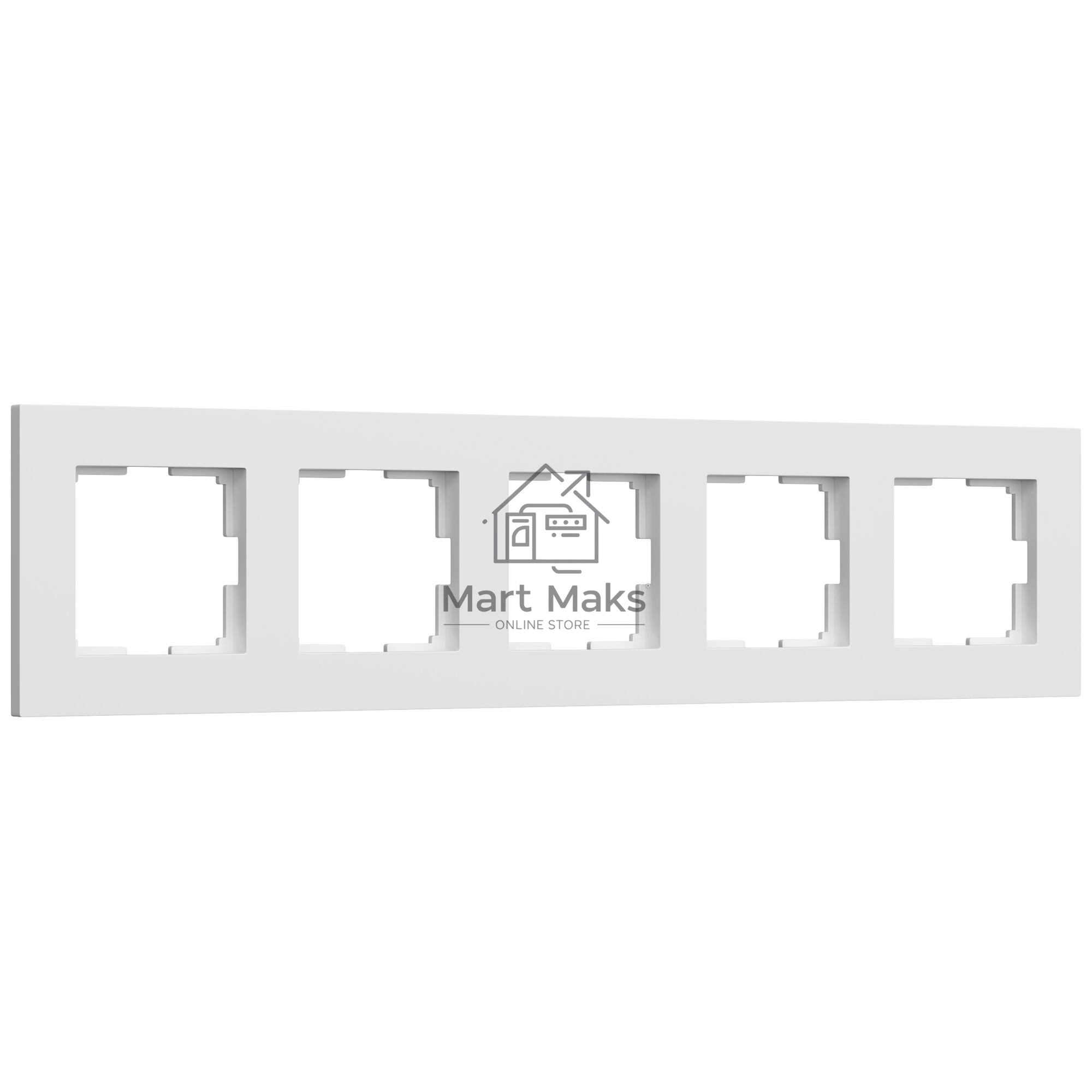 Рамка на 5 постов Slab (белый софт) W0052961