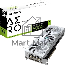 Видеокарта Gigabyte NVIDIA GeForce RTX 5080 AERO OC SFF, 16Gb GDDR7, 256 bit, HDMIx1, DPx3, GPU 2295 MHz