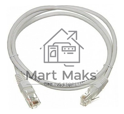 Кабель Патч-корд Lanmaster UTP TWT-45-45-1.5/6-GY вилка RJ-45-вилка RJ-45 кат.6 1.5м серый ПВХ (уп.:1шт)
