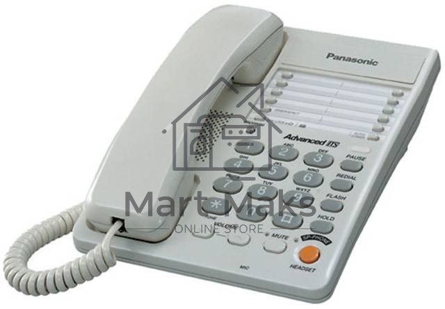 Телефон проводной Panasonic KX-TS2363RUW белый однокноп.набор 20 ном., спикерфон, автодозвон