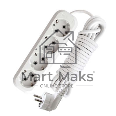 Удлинитель 4х10м с заземл. 16А IP20 Е-304 АБС-пл. ПВС 3х1 UNIVersal 9631984