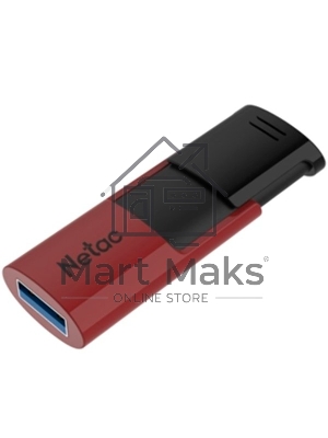 Флешка USB Netac U182 NT03U182N-256G-30RE, USB 3.0 256Gb, retail version, черный/красный
