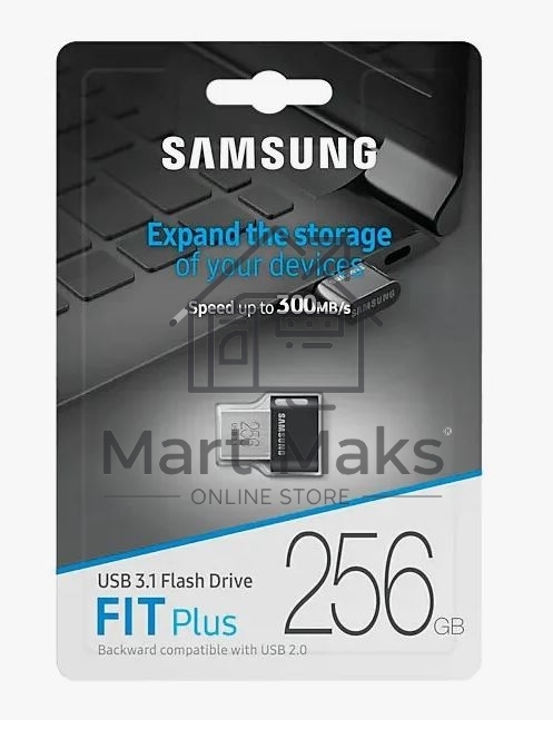 Флешка USB R/W R/W 256GB USB Drive <USB 3.1> Samsung FIT Plus (up to 300Mb/s) (MUF-256AB/APC)
