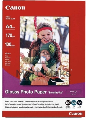 Фотобумага CANONГлянцевая, 170г/м2, A4 (21X29,7), 100 л.