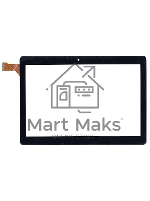Сенсорное стекло (тачскрин) для Digma Optima 1023N 3G (TS1186MG), черное