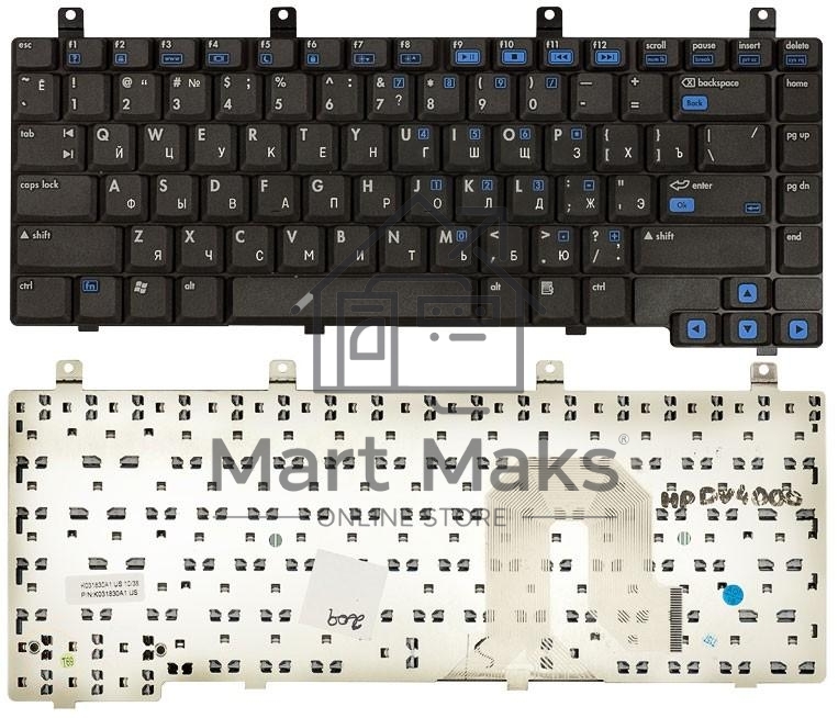Клавиатура для ноутбука HP Pavilion DV4000 DV4100 DV4200 DV4300 DV4400 черная
