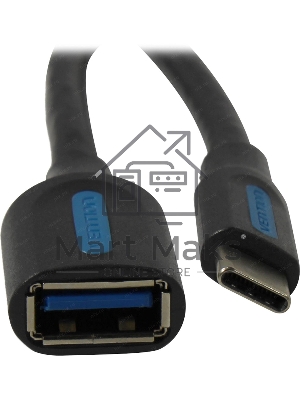 Адаптер-переходник Vention USB CM/OTG USB 3.0 AF, гибкий - 0,15м.