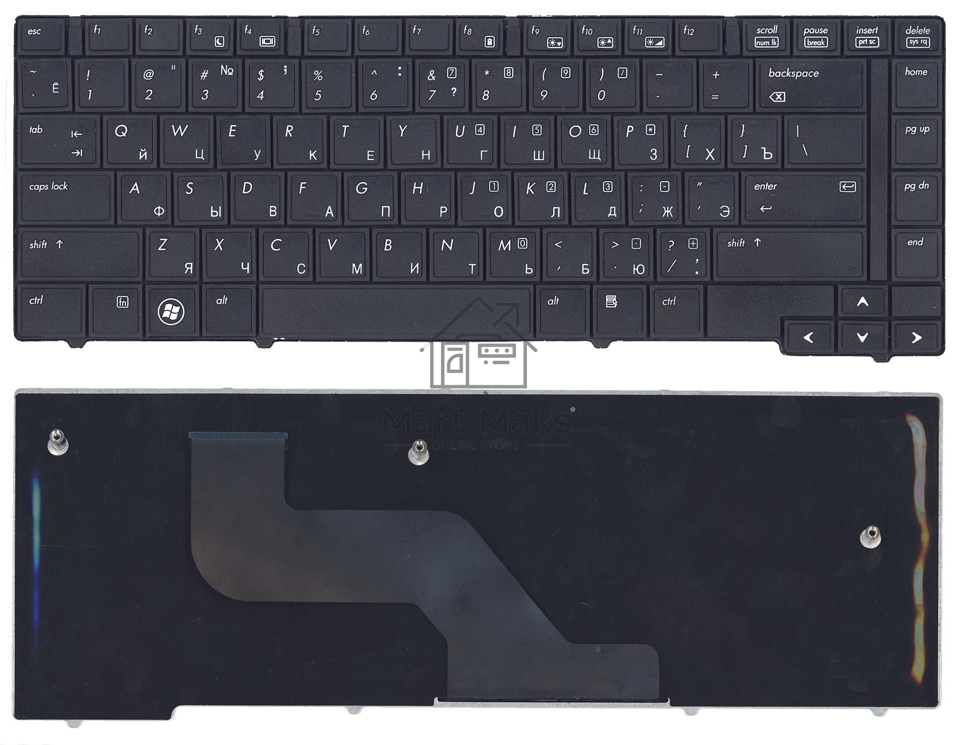 Клавиатура для ноутбука HP EliteBook 8440P 8440W черная