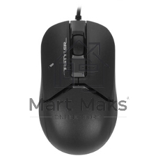Мышь проводная A4Tech Fstyler FM12S черный, 1200 dpi, USB, кнопки - 3