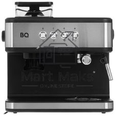 Кофейная станция BQ CM1003 сталь/черный, исп. кофе - зерновой/молотый, 1.5 л, 1150 Вт. 15 бар