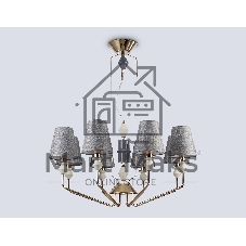 Люстра Ambrella light LH75403/8 GD/GR золото/серый E14*8 max 40W D815*1260