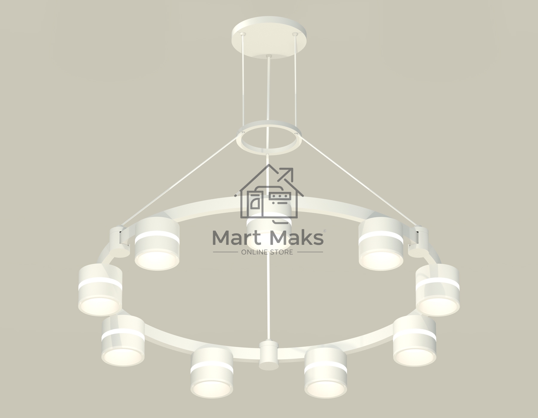 Светильник Ambrella light XR92031902/9 SWH/FR белый песок/белый матовый GX53 (A9203, C9241, N8444)