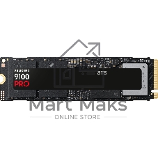Накопитель SSD Samsung M.2 2280 8TB 9100 PRO черный Client SSD PCIe Gen5x4 with NVMe, 14800/13400, MTBF 1.5M, 3D NAND, 8192MB, 4800TBW, 0,33DWPD