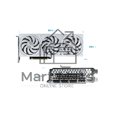 Видеокарта Palit GeForce RTX 5070 WHITE OC, 12 GB GDDR7, 192 bit, 3xDisplayPort, HDMI, GPU 2325 MHz