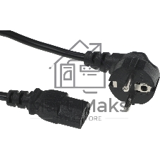 Кабель питания GoPower евровилка CEE 7/7-C13 1.8м ПВХ 0.75мм черный (1/10/160)