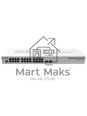 Маршрутизатор 24PORT 1000M CRS326-24G-2S+RM MIKROTIK