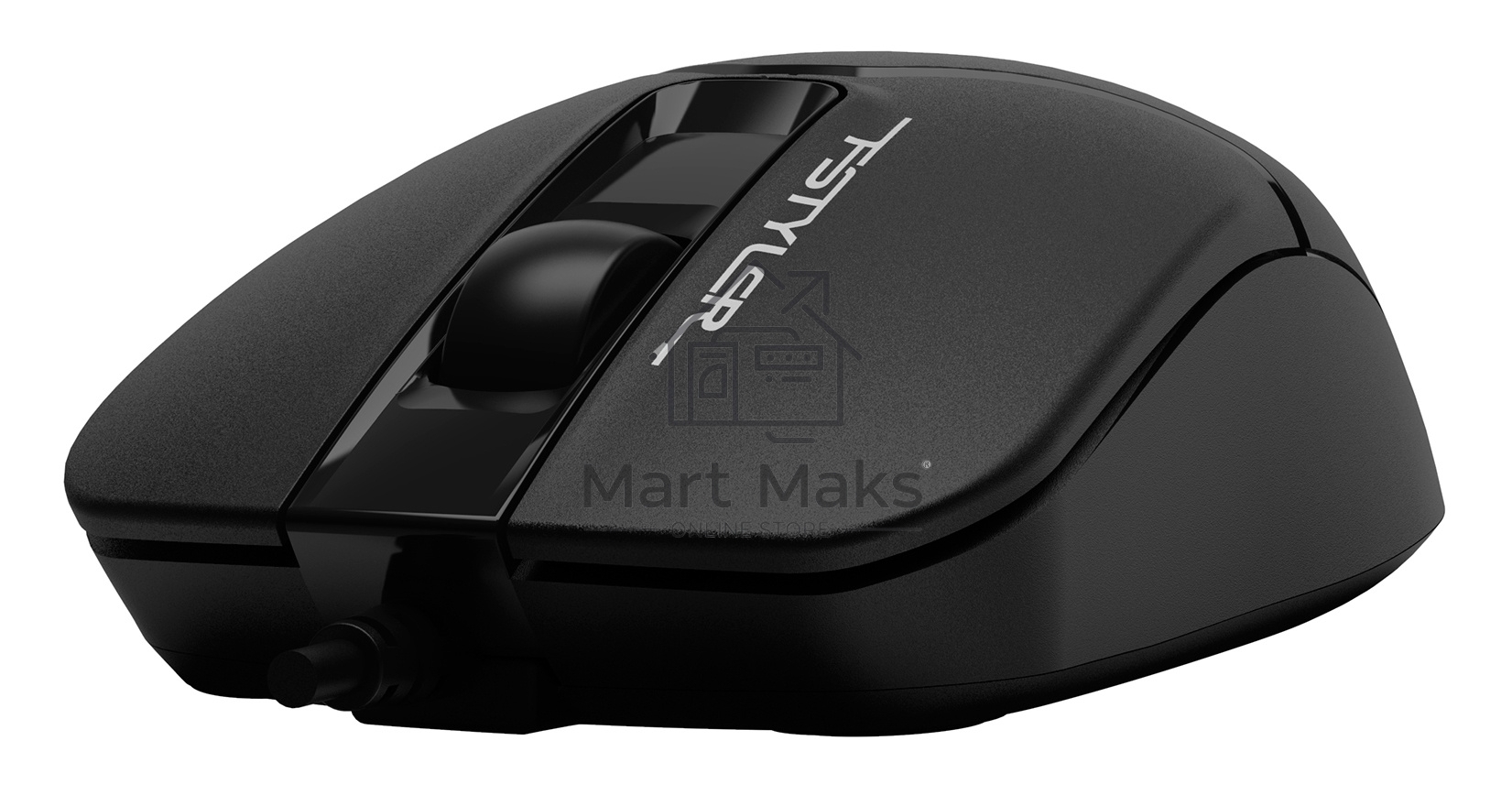 Мышь проводная A4Tech Fstyler FM12 черный, 1200 dpi, USB, кнопки - 3