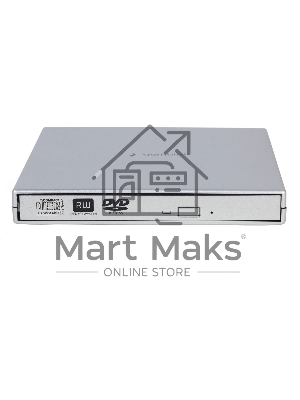 Оптический привод внешний с интерфейсом USB 2.0 Gembird DVD-USB-02-SV пластик, серебро